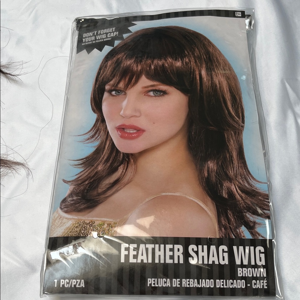 Feather Shag Wig - Brown